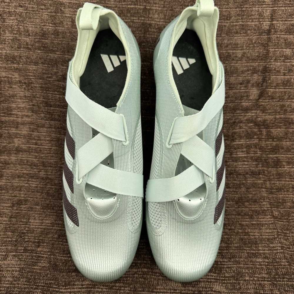 Adidas The Indoor Cycling Shoes Men 12 Mint 3 Bolt IG5466 Cleat Included - Picture 2 of 11